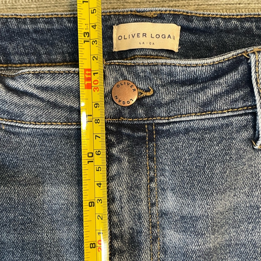 Oliver Logan Wide Leg Crop Jeans, Size 34 (14) - Picture 8 of 9